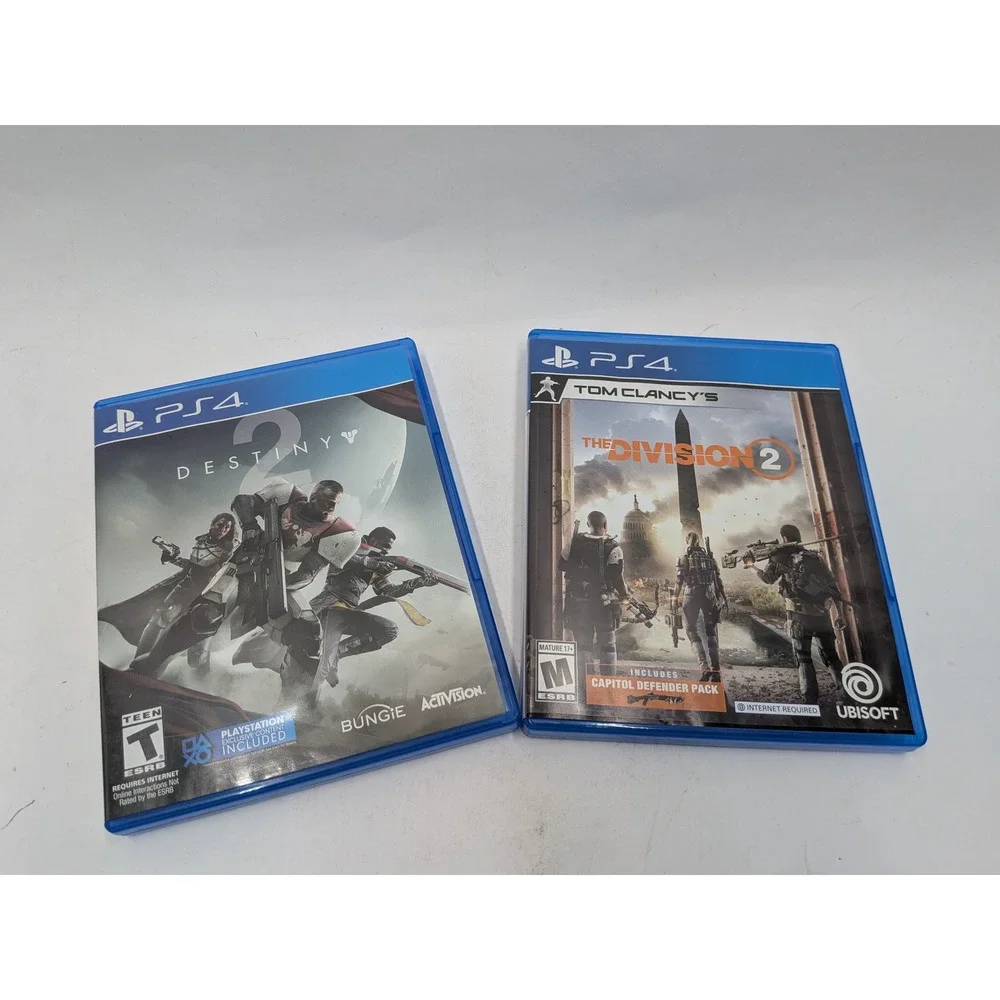 Destiny 2 & Tom Clancys The Division 2 PS4 Bundle PlayStation 4 Games Lot